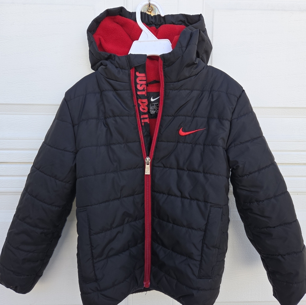 Nike Kids Black and Red Jacket